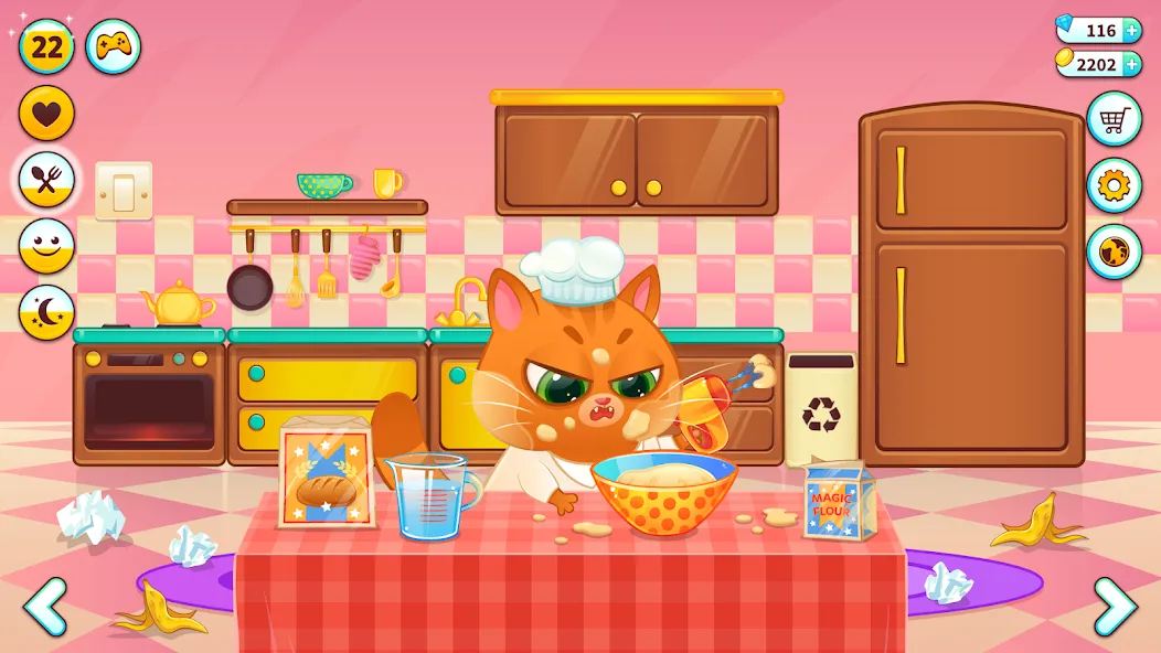 Скачать Bubbu – My Virtual Pet Cat (Мод: Безлимитные монеты и все предметы) на Андроид — скриншот 2