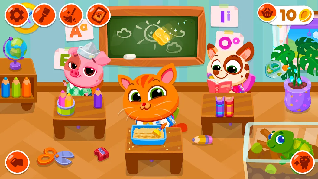 Bubbu School - My Virtual Pets MOD APK на Android — Безлимитные монеты и все питомцы — скриншот 1 Bubbu School - My Virtual Pets MOD APK на Android — Безлимитные монеты и все питомцы — скриншот 1