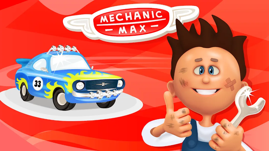 Mechanic Max - Kids Game — Взломанная версия (Все машины и инструменты открыты) — скриншот 1