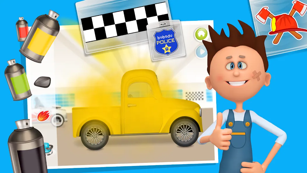 Mechanic Max - Kids Game — Взломанная версия (Все машины и инструменты открыты) — скриншот 5