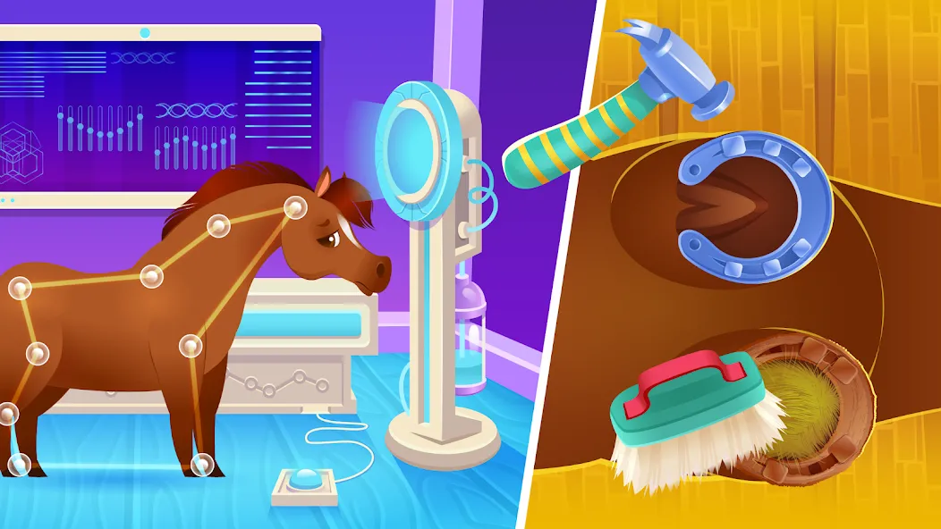 Pixie the Pony - Virtual Pet на Андроид — Мод Безлимитные монеты и все наряды — скриншот 2 Pixie the Pony - Virtual Pet на Андроид — Мод Безлимитные монеты и все наряды — скриншот 2