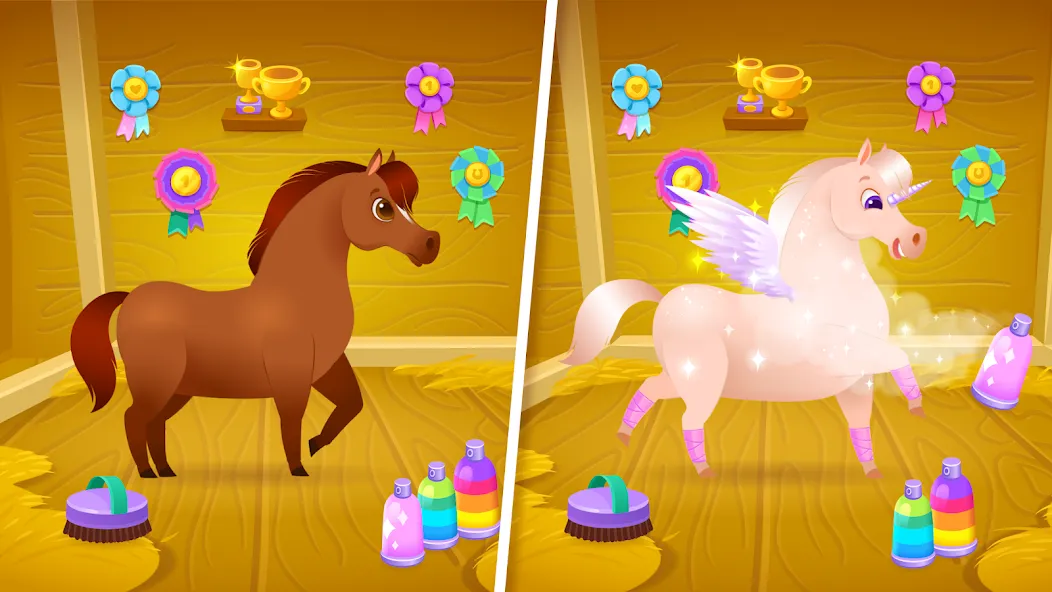 Pixie the Pony - Virtual Pet на Андроид — Мод Безлимитные монеты и все наряды — скриншот 3 Pixie the Pony - Virtual Pet на Андроид — Мод Безлимитные монеты и все наряды — скриншот 3