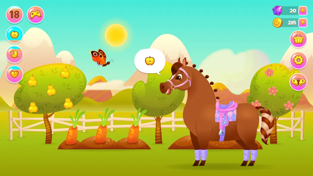 Pixie the Pony - Virtual Pet на Андроид — Мод Безлимитные монеты и все наряды — скриншот 5 Pixie the Pony - Virtual Pet на Андроид — Мод Безлимитные монеты и все наряды — скриншот 5