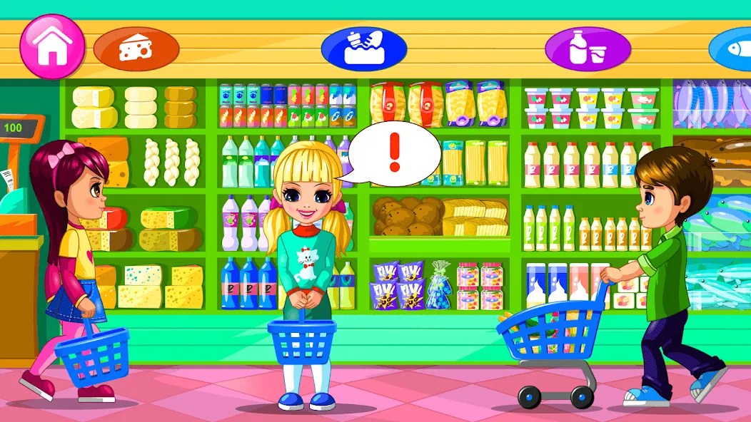 Supermarket Game 2 (Мод Безлимитные деньги и всё открыто) — скриншот 1