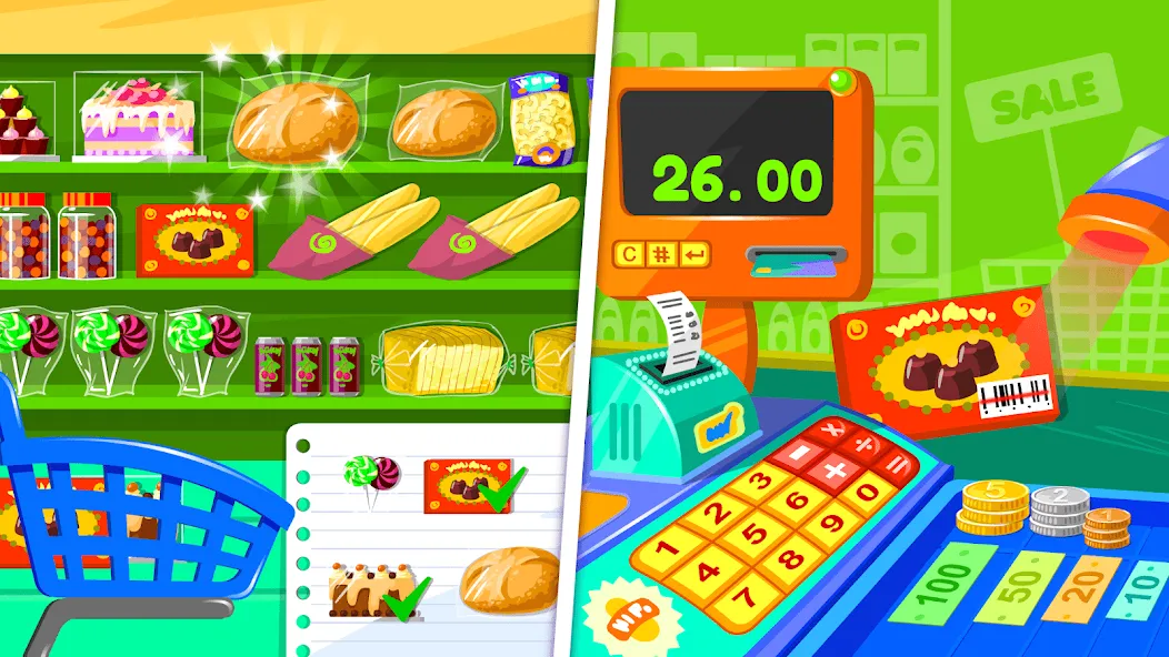 Supermarket Game 2 (Мод Безлимитные деньги и всё открыто) — скриншот 2