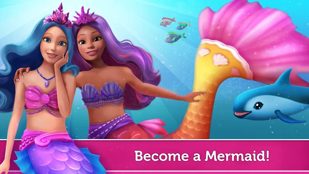 Скачать взломанную Barbie Dreamhouse Adventures — Безлимитные деньги и все наряды — скриншот 4
