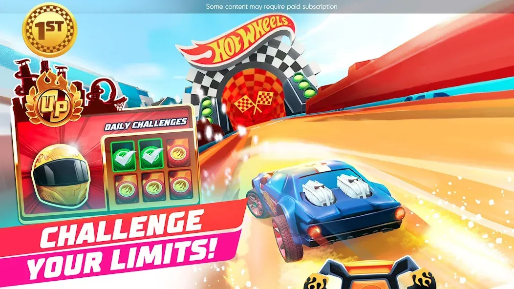 Скачать Hot Wheels Unlimited (Мод: Безлимитные деньги и все машины) на Андроид — скриншот 1