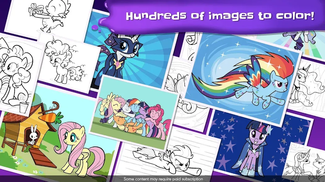 My Little Pony Color By Magic — Взломанная версия (Все раскраски и персонажи открыты) — скриншот 4