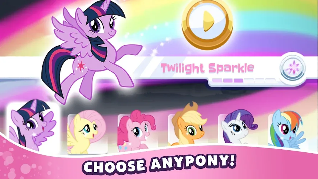 Скачать My Little Pony Rainbow Runners — Безлимитные монеты и все персонажи — скриншот 1 Скачать My Little Pony Rainbow Runners — Безлимитные монеты и все персонажи — скриншот 1