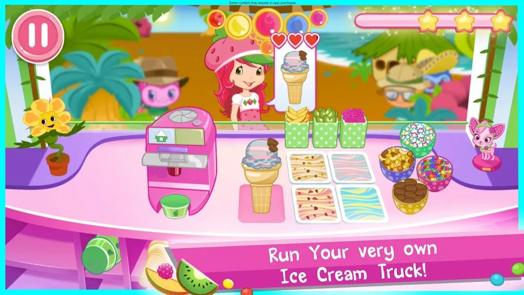 Скачать Strawberry Shortcake Ice Cream с модом — Много мороженого и открыты все уровни — скриншот 1