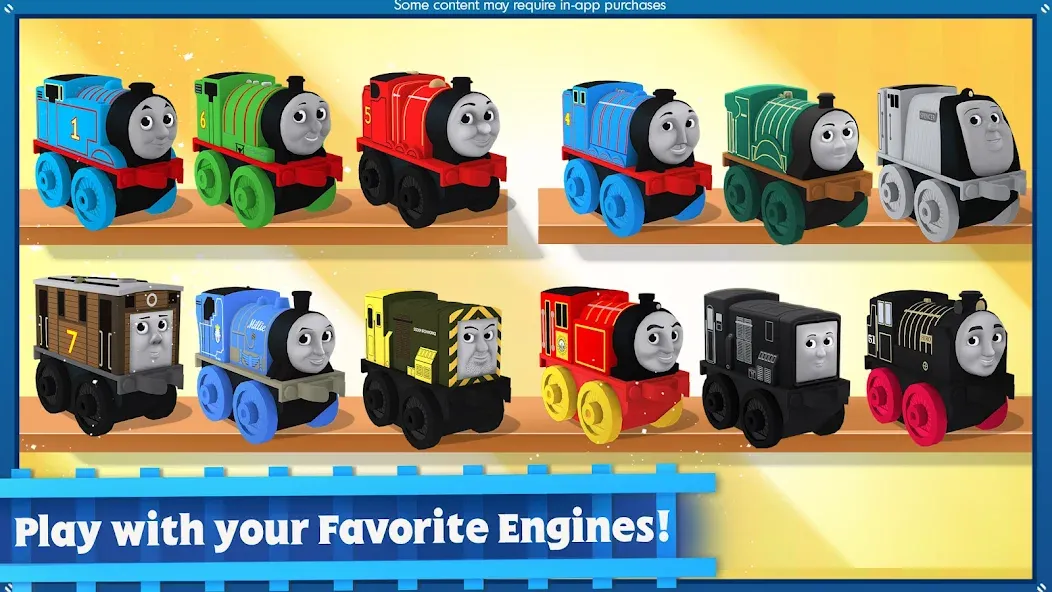 Thomas & Friends Minis MOD APK на Android — Безлимитные деньги и все поезда открыты — скриншот 3