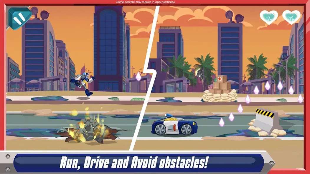 Transformers Rescue Bots: Dash на Андроид — Безлимитные деньги и открытые уровни — скриншот 2