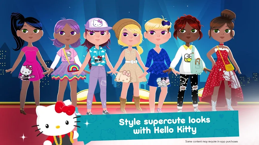 Hello Kitty Fashion Star MOD — Безлимитные деньги и наряды на Андроид — скриншот 1