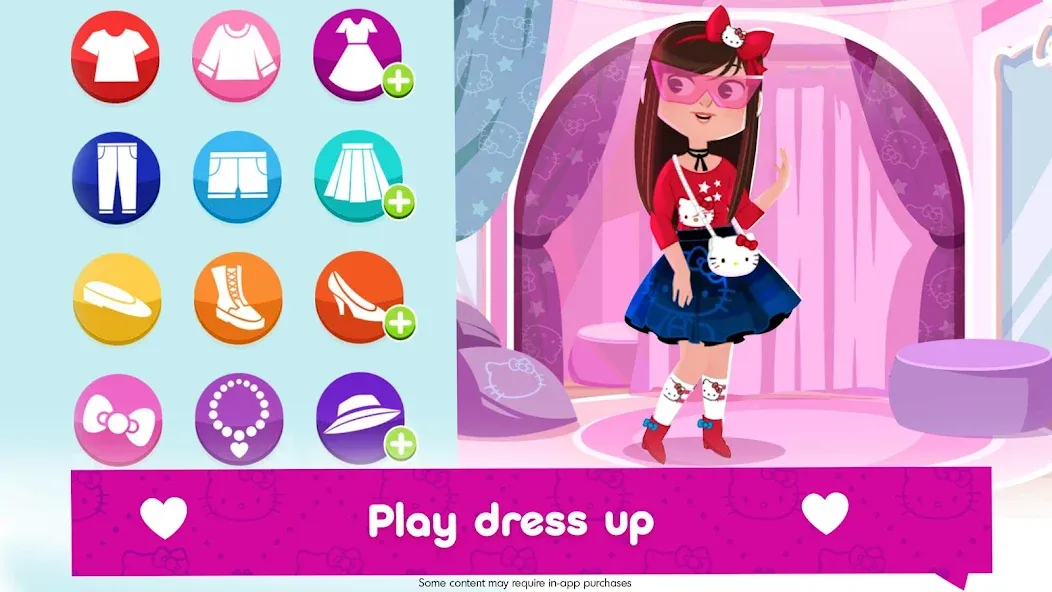 Hello Kitty Fashion Star MOD — Безлимитные деньги и наряды на Андроид — скриншот 2