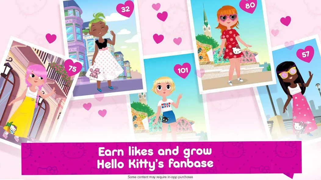 Hello Kitty Fashion Star MOD — Безлимитные деньги и наряды на Андроид — скриншот 3