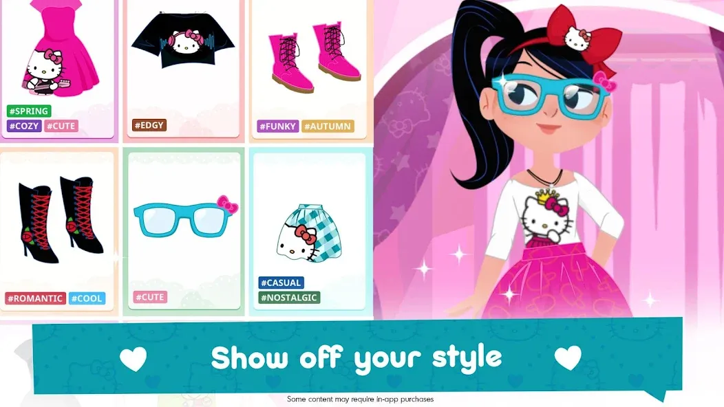 Hello Kitty Fashion Star MOD — Безлимитные деньги и наряды на Андроид — скриншот 5