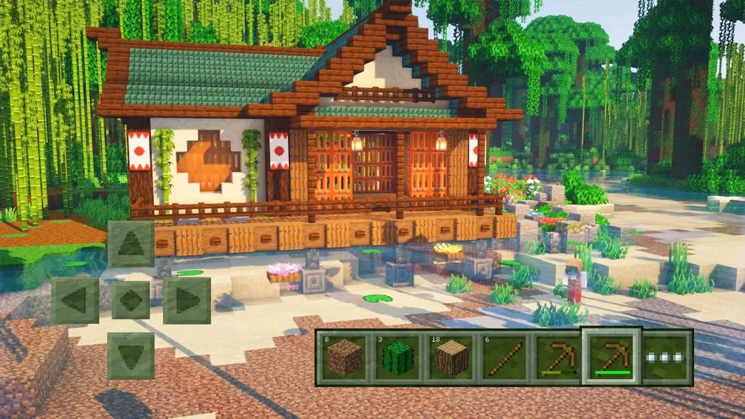 Craft World - Master Block 3D MOD APK — Бесконечные ресурсы и открытый мир — скриншот 1