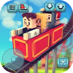 Скачать Theme Park Craft: Build & Ride на телефон — Безлимитные деньги и ресурсы