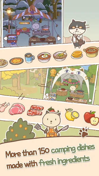 Скачать Animal Camping: Idle Camp MOD APK — Много денег и все открыто — скриншот 3