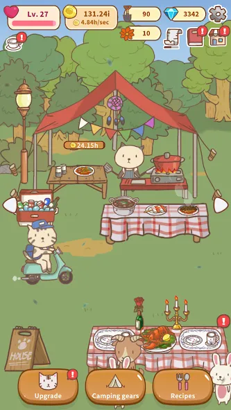 Скачать Animal Camping: Idle Camp MOD APK — Много денег и все открыто — скриншот 5