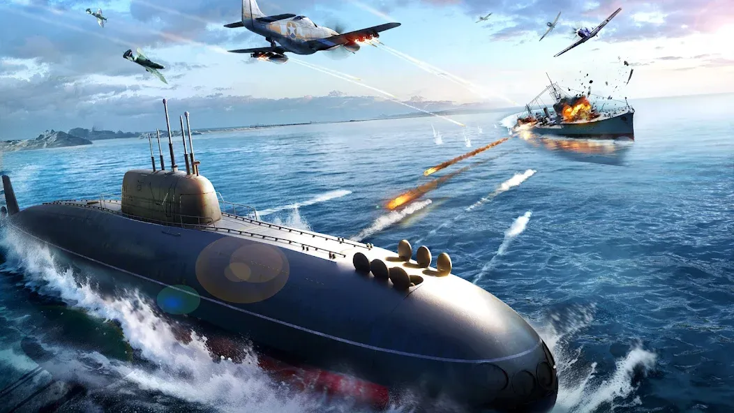 Sea War: Raid на Андроид — Безлимитные ресурсы и усиленный флот — скриншот 1 Sea War: Raid на Андроид — Безлимитные ресурсы и усиленный флот — скриншот 1