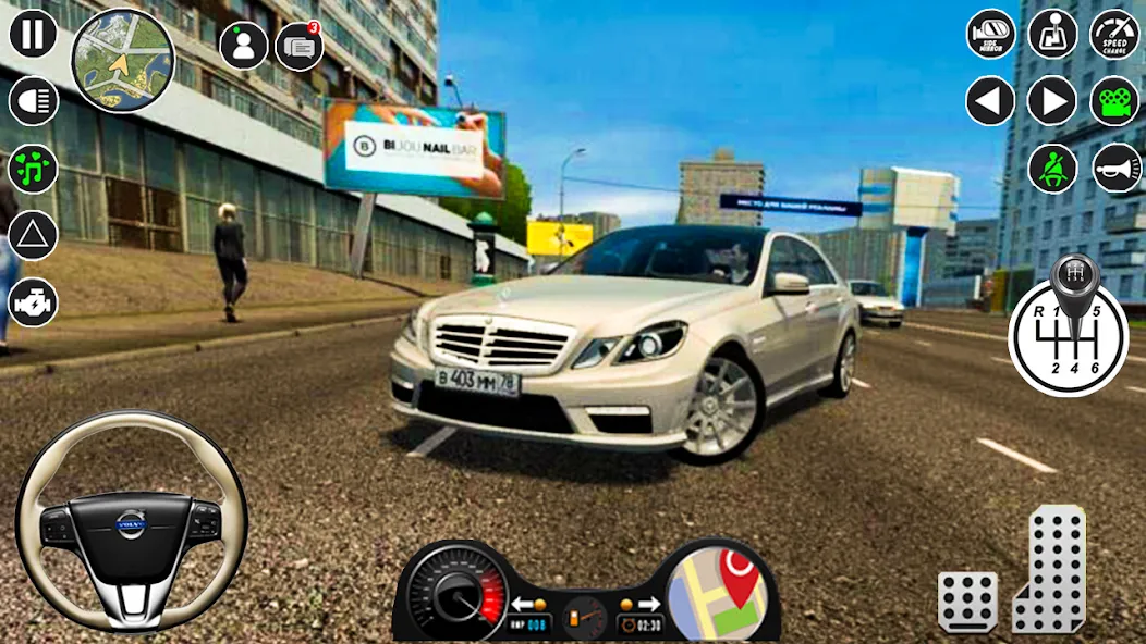 Modern Car Drive Glory Parking (Мод Безлимитные деньги и машины открыты) — скриншот 4