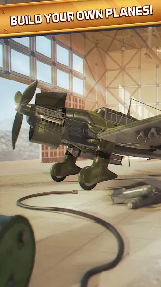 Idle Planes: Build Airplanes MOD APK на Android — Безлимитные деньги и все самолеты открыты — скриншот 2