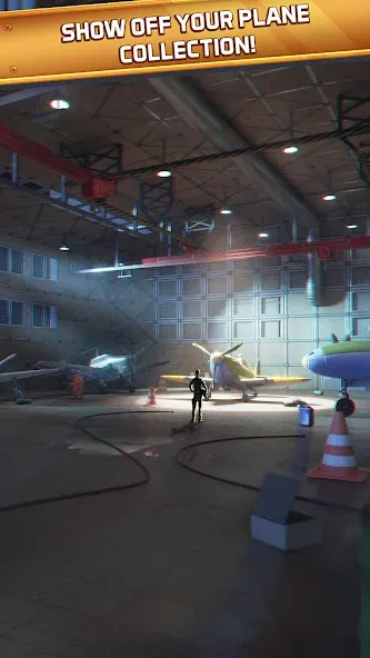 Idle Planes: Build Airplanes MOD APK на Android — Безлимитные деньги и все самолеты открыты — скриншот 4