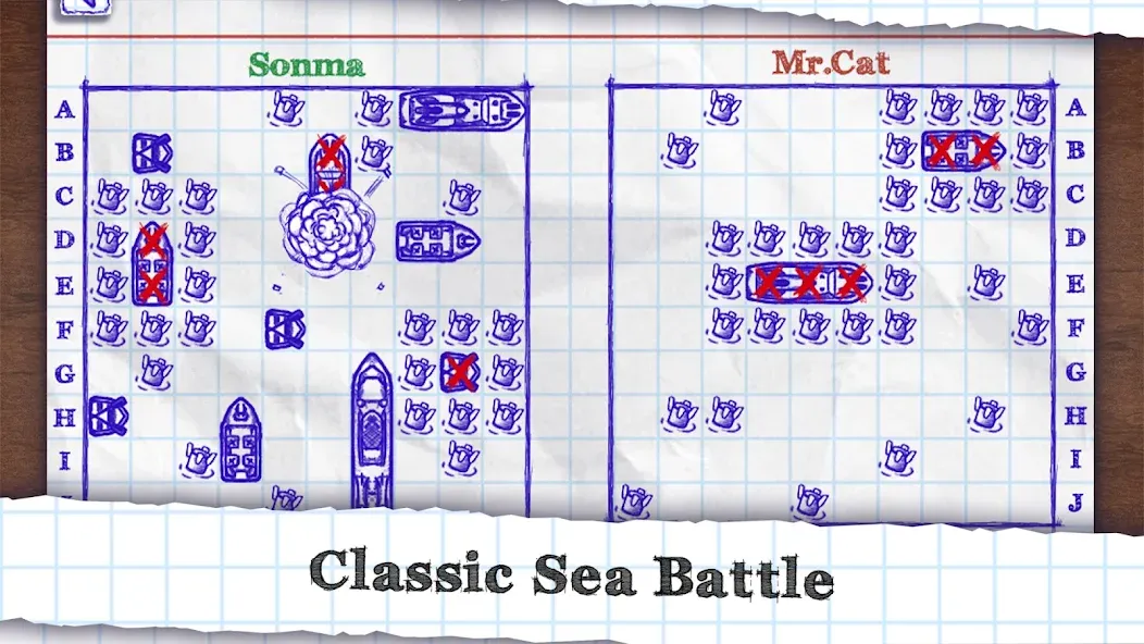 Скачать взломанную Sea Battle — Безлимитные патроны и усиленный флот — скриншот 2