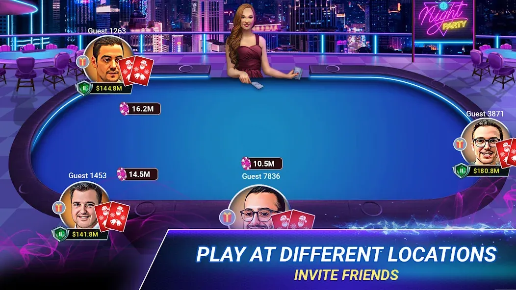 Poker Zmist - Offline & Online (Мод Безлимитные фишки и открытые столы) — скриншот 1 Poker Zmist - Offline & Online (Мод Безлимитные фишки и открытые столы) — скриншот 1