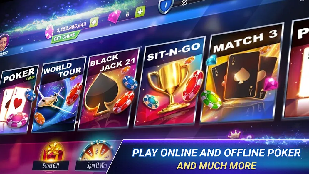 Poker Zmist - Offline & Online (Мод Безлимитные фишки и открытые столы) — скриншот 2 Poker Zmist - Offline & Online (Мод Безлимитные фишки и открытые столы) — скриншот 2