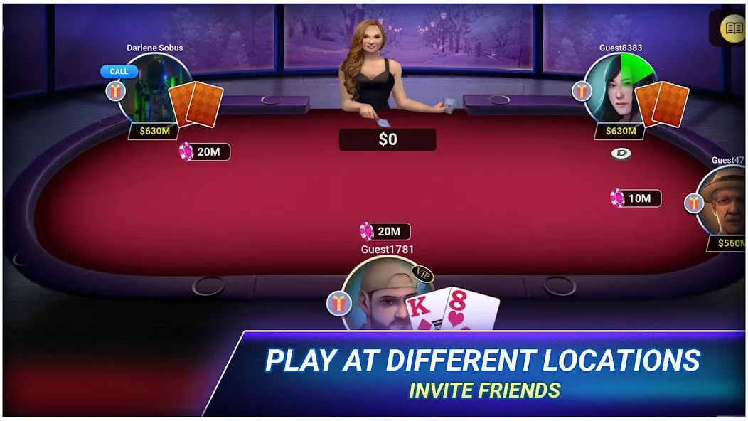 Poker Texas Holdem — Безлимитные фишки и бонусы — скриншот 3 Poker Texas Holdem — Безлимитные фишки и бонусы — скриншот 3