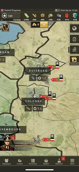 Скачать Call of War: Frontlines на телефон — Безлимитные ресурсы и мощное оружие — скриншот 2 Скачать Call of War: Frontlines на телефон — Безлимитные ресурсы и мощное оружие — скриншот 2