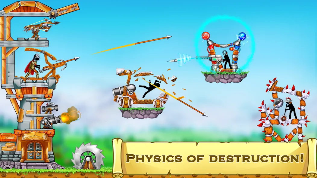 The Catapult 2 : bone masters — Мод: Безлимитные монеты и усиленная катапульта — скриншот 5
