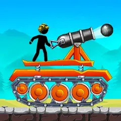 Скачать The Tank: Stick pocket hill на Андроид — Безлимитные деньги и оружие