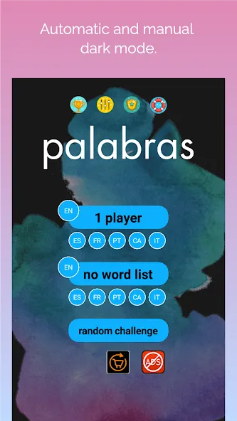 Скачать busca palabras: sopa de letras с модом — Безлимитные подсказки и монеты — скриншот 2
