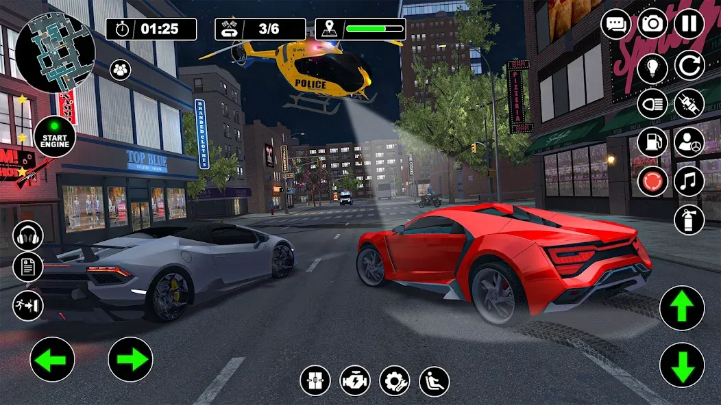 Скачать Police Helicopter Chase Game на Андроид — Безлимитные деньги и всё открыто — скриншот 3