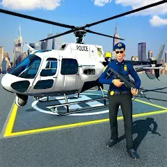 Скачать Police Helicopter Chase Game на Андроид — Безлимитные деньги и всё открыто