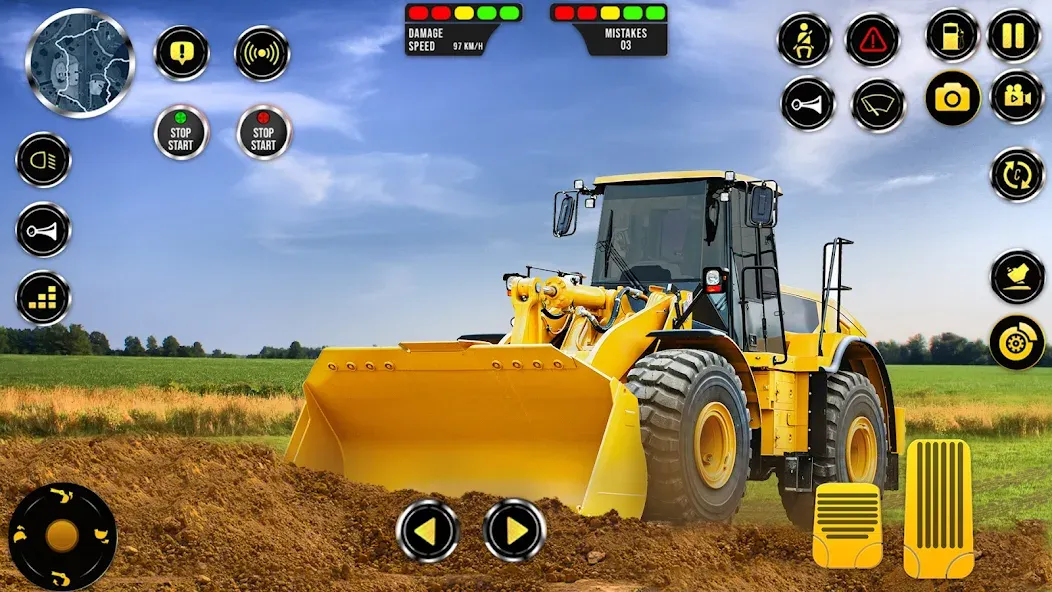 Взломанная Construction Machine Real JCB на Андроид — Безлимитные деньги и все машины открыты — скриншот 2