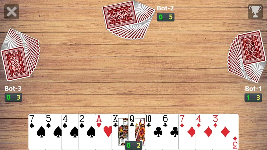 Взломанная Callbreak League - Card Game на Андроид — Без рекламы и безлимитные монеты — скриншот 3