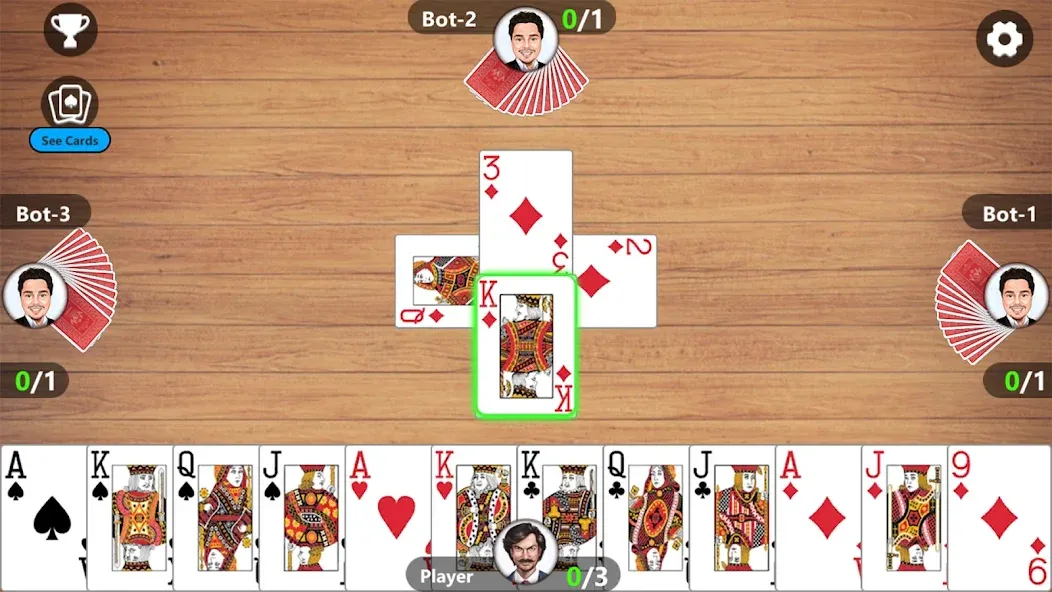 Скачать взломанную Callbreak Master 3 - Card Game — Без рекламы и подсказки — скриншот 2 Скачать взломанную Callbreak Master 3 - Card Game — Без рекламы и подсказки — скриншот 2