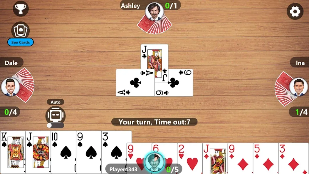Скачать взломанную Callbreak Master 3 - Card Game — Без рекламы и подсказки — скриншот 3 Скачать взломанную Callbreak Master 3 - Card Game — Без рекламы и подсказки — скриншот 3