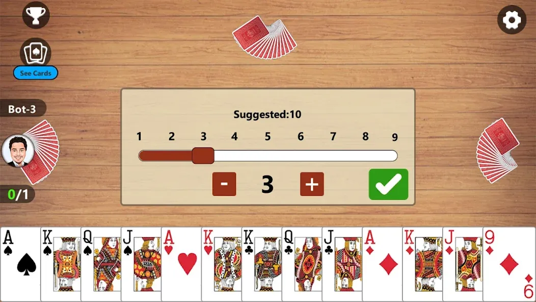 Скачать взломанную Callbreak Master 3 - Card Game — Без рекламы и подсказки — скриншот 5 Скачать взломанную Callbreak Master 3 - Card Game — Без рекламы и подсказки — скриншот 5