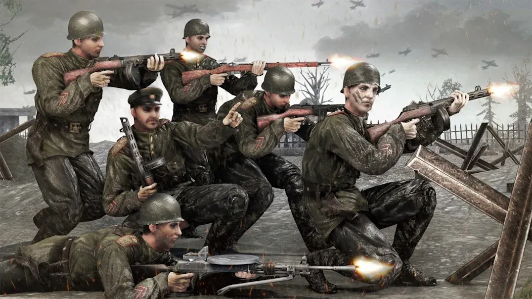 Medal of War – WW2 Games 2024 на Андроид — Мод Безлимитные деньги и оружие — скриншот 2 Medal of War – WW2 Games 2024 на Андроид — Мод Безлимитные деньги и оружие — скриншот 2