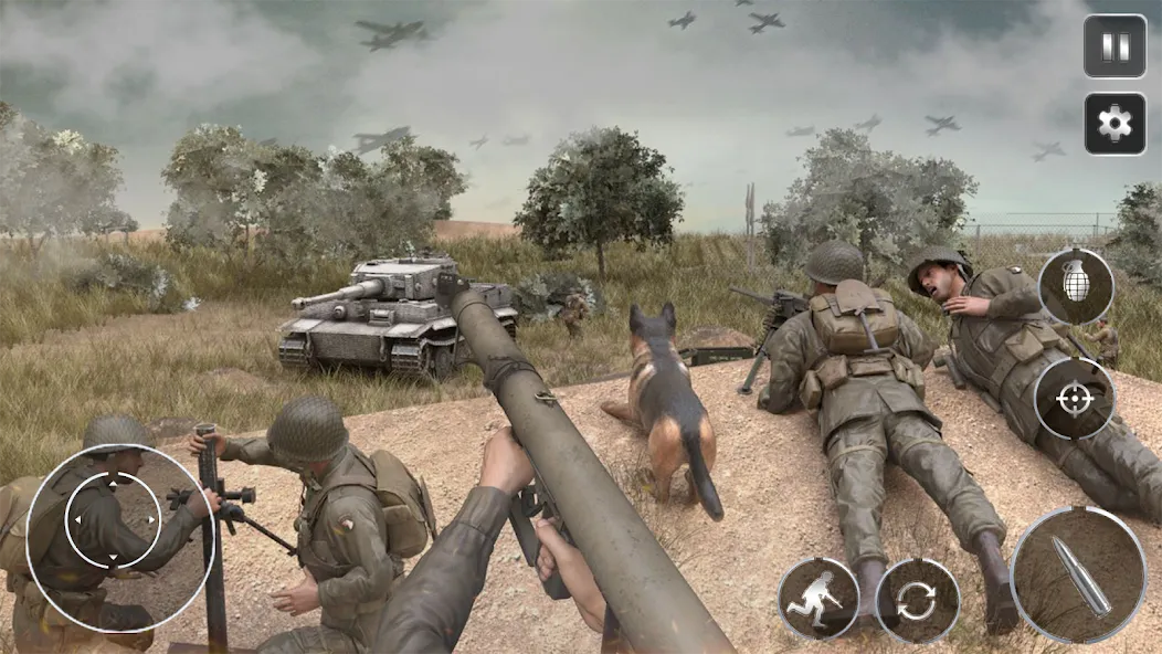 Скачать взломанную Call Of Courage : WW2 Shooting — Безлимитные боеприпасы и здоровье — скриншот 3