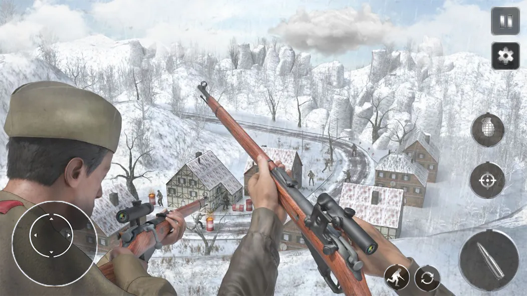 Скачать взломанную Call Of Courage : WW2 Shooting — Безлимитные боеприпасы и здоровье — скриншот 4
