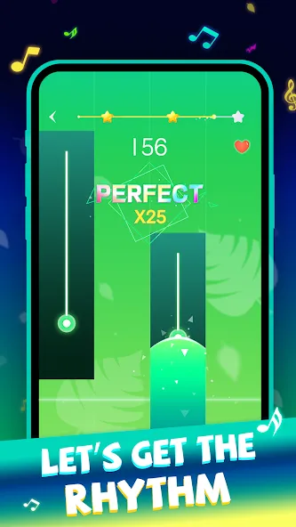 Скачать Beat Piano Dance:music game (Мод: Новые песни и открыты все уровни) на Андроид — скриншот 3