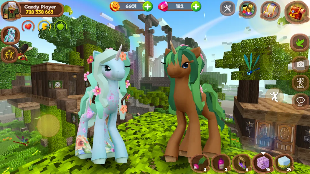 Взлом Pony World Craft — Безлимитные ресурсы и открыты все пони — скриншот 3