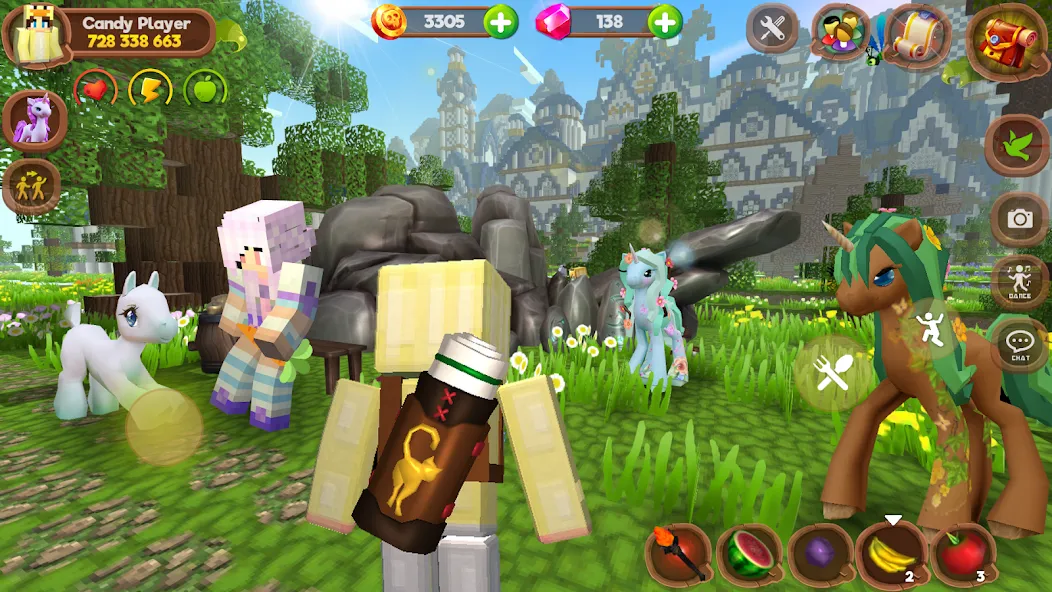 Взлом Pony World Craft — Безлимитные ресурсы и открыты все пони — скриншот 4