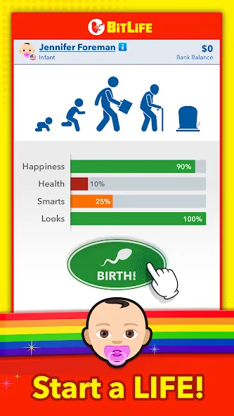 BitLife - Life Simulator MOD APK — Безлимитные деньги и премиум функции — скриншот 1
